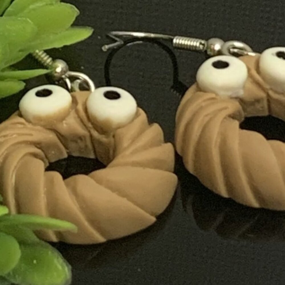 Donut Earring, Baking Earrings, Funny Food, Food Jewelry, Food Earrings, Gift - Picture 3 of 10